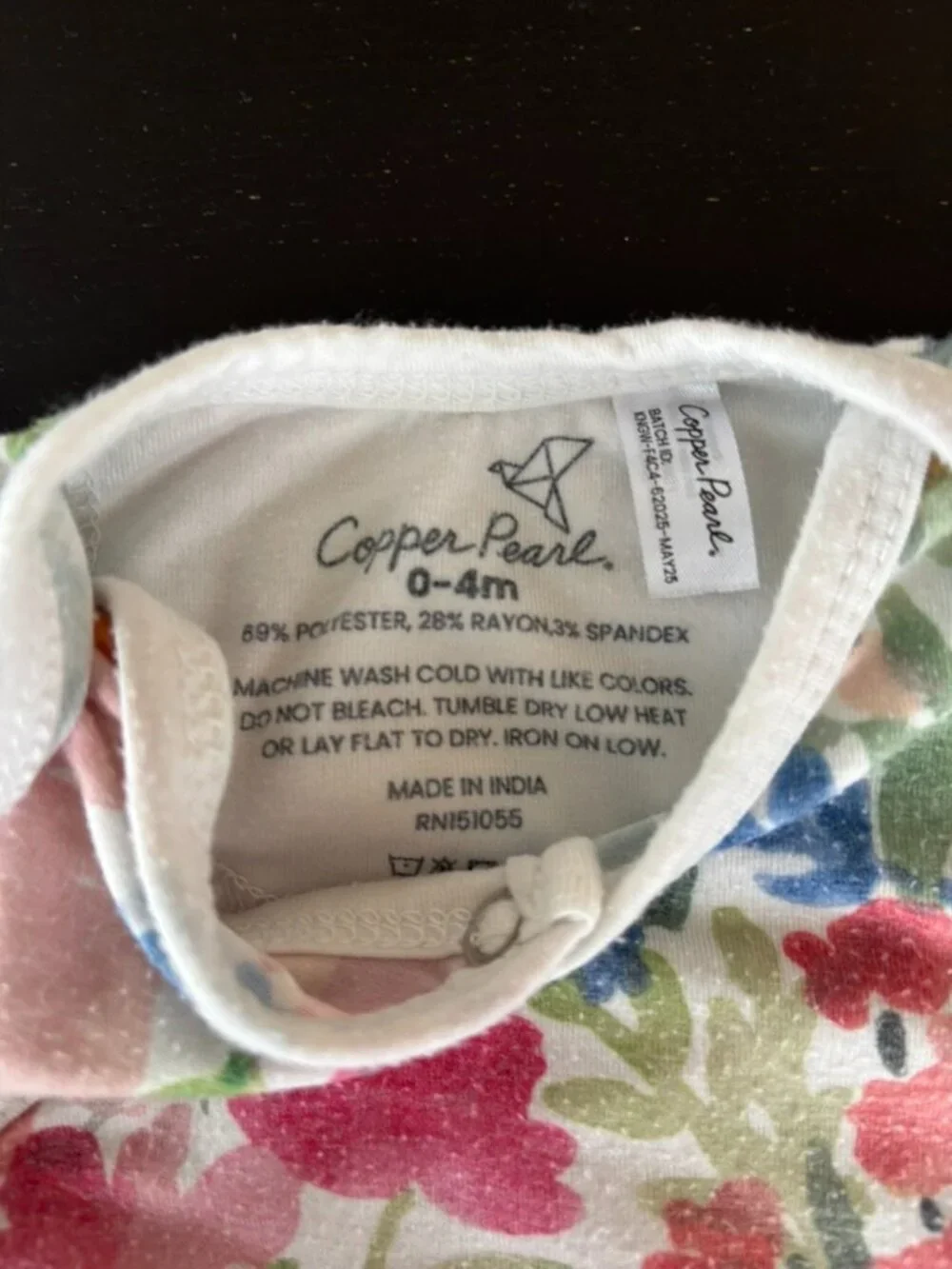 Copper Pearl Newborn Knotted Gown in 